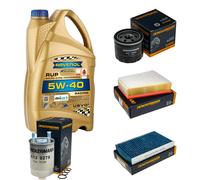 DENCKERMANN Controllo Set Olio 5L RAVENOL 5W-40 per Renault Fluence 1.5 dCi