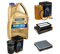 DENCKERMANN Controllo Set Olio 5L RAVENOL SMP 5W-30 per Hyundai i20 1.1 CRDi