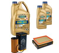 DENCKERMANN Controllo Set Olio 7L RAVENOL 5W-40 per Jeep Cherokee 2.8 CRD 4x4