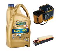 DENCKERMANN Controllo Set Olio Filtro 5L RAVENOL 5W-40 per MINI Mini Cooper One
