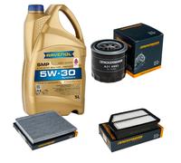 DENCKERMANN Controllo Set Olio Motore 5L RAVENOL SMP 5W-30 per KIA Carens IV