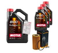 Denckermann Filtro 8L Motul 8100 x-Pulire 0W-30 per