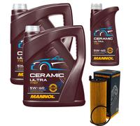 DENCKERMANN Filtro Olio 11L MANNOL Ceramic 5W-40 Per Audi A6 Allroad 2.7