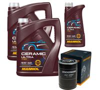 DENCKERMANN Filtro Olio 11L MANNOL Ceramic 5W-40 Per Fiat Ducato Kasten