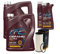 DENCKERMANN Filtro Olio 12L MANNOL Ceramic 5W-40 Adatto Per Mercedes-Benz