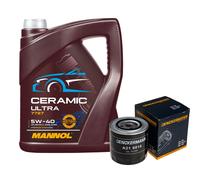 DENCKERMANN Filtro Olio 5L MANNOL Ceramic 5W-40 Per Volvo V70 I 2.5 TDI VW