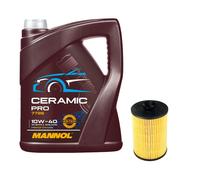 DENCKERMANN Filtro Olio 5L MANNOL Ceramic Pro 10W-40 Per Mercedes-Benz A-Klasse