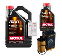Denckermann Filtro Olio 6L Motul 8100 X-Clean 0W-30 Per Ssangyong Rodius
