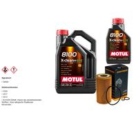Denckermann Filtro Olio 6L Motul 8100 x-Pulire 0W-30 per