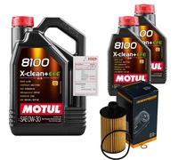 DENCKERMANN Filtro Olio 7L MOTUL 8100 X-CLEAN 0W-30 Per Ssangyong Rodius