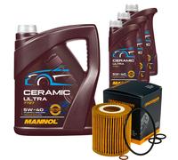 DENCKERMANN Filtro Olio 8L MANNOL Ceramic 5W-40 Per BMW 3er Compact 316 TI