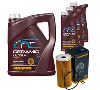 DENCKERMANN Filtro Olio 8L MANNOL Ceramic 5W-40 Per Hyundai Tucson 2.0