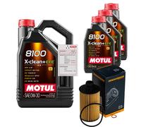 Denckermann Filtro Olio 8L Motul 8100 X-Clean 0W-30 Per Ssangyong Rodius