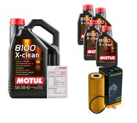 Denckermann Filtro Olio 9 L Motul 8100 X-Clean 5W-40 Per VW Golf IV Variant 1J5