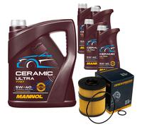 DENCKERMANN Filtro Olio 9L MANNOL Ceramic 5W-40 Per Opel Vectra C Caravan