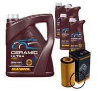 DENCKERMANN Filtro Olio 9L MANNOL Ceramic 5W-40 Per Volvo V70 II 2.4 D5