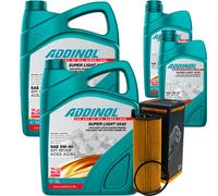 Denckermann Filtro Olio Addinol Super Light 5W-40 12L Per Audi A6 Avant