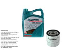 Denckermann Filtro Olio Addinol Super Light 5W-40 5L Per Ford Fiesta III
