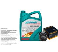 Denckermann Filtro Olio Addinol Super Light 5W-40 5L Per Suzuki Ignis 1.2