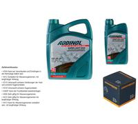 DENCKERMANN Filtro Olio ADDINOL SUPER LIGHT 5W-40 6L Per BMW 3 Serie 318d 316d