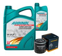 DENCKERMANN Filtro Olio ADDINOL SUPER LIGHT 5W-40 6L Per Hyundai Tucson