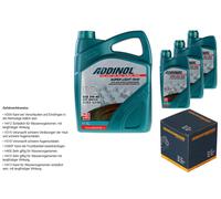 Denckermann Filtro Olio Addinol Super Light 5W-40 8L Per BMW 3 Serie 318D 316D