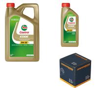 Denckermann Filtro Olio castrol edge Titanio 5W-30 Ll 6L per Daewoo Nexia 1.5