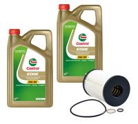Denckermann Filtro Olio Castrol EDGE Titanium 5W-30 LL 10L Per BMW 5 Serie