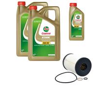 DENCKERMANN Filtro Olio Castrol EDGE Titanium 5W-30 LL 11L Per BMW 5 Serie