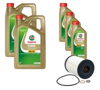 DENCKERMANN Filtro Olio Castrol EDGE Titanium 5W-30 LL 13L Per BMW 5 Serie