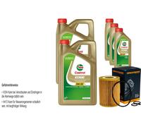 Denckermann Filtro Olio Castrol EDGE Titanium 5W-30 LL 13L Per Mercedes GLE 350