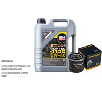 Denckermann Filtro Olio Liqui Moly Top Tec 4100 5W-40 5L per Renault Gran Scénic