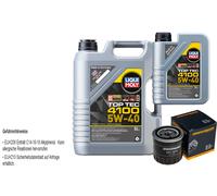 Denckermann Filtro Olio Liqui Moly Top Tec 4100 5W-40 6L per Renault Gran Scénic