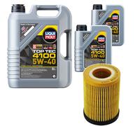 Denckermann Filtro Olio Liqui Moly Top Tec 4100 5W-40 7L per Opel Corsa D. 1.2