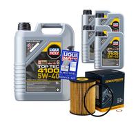 Denckermann Filtro Olio Liqui Moly Top Tec 4100 5W-40 9L per Opel Antara 2.0