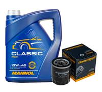 DENCKERMANN Filtro Olio MANNOL Classic 10W-40 5L Per Citroën C1 II 1.0 VTi