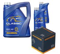 DENCKERMANN Filtro Olio MANNOL Classic 10W-40 7L Per Mercedes-Benz C-Klasse