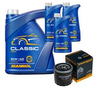 DENCKERMANN Filtro Olio MANNOL Classic 10W-40 8L Per Hyundai Matrix 1.6