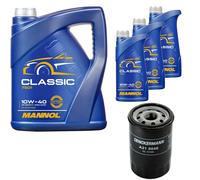 DENCKERMANN Filtro Olio MANNOL Classic 10W-40 8L Per Nissan Note 1.4 Micra