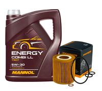 Denckermann Filtro Olio Mannol Combi LL 5W-30 5L Per BMW 3 Serie Compact 316