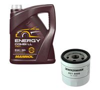 DENCKERMANN Filtro Olio MANNOL Combi LL 5W-30 5L Per Ford Fiesta III 1.3