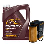 DENCKERMANN Filtro Olio MANNOL Combi LL 5W-30 5L Per Mercedes A-Klasse
