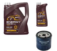 DENCKERMANN Filtro Olio MANNOL Combi LL 5W-30 6L Per Fiat Panda 1.2 1.1