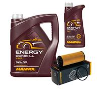 DENCKERMANN Filtro Olio MANNOL Combi LL 5W-30 6L Per Jeep Wrangler III 3.6