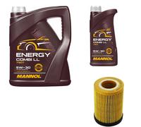 DENCKERMANN Filtro Olio MANNOL Combi LL 5W-30 6L Per Opel Astra H 1.4