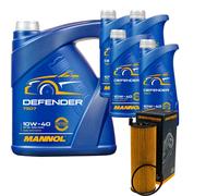 Denckermann Filtro Olio Mannol Defender 10W-40 9L Per Audi A6 Allroad 2.7