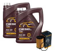 DENCKERMANN Filtro Olio MANNOL Diesel 5W-30 10L Per Jeep Grand Cherokee IV