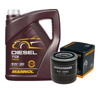 DENCKERMANN Filtro Olio MANNOL Diesel TDI 5W-30 5L Per Ford Granada 2.3