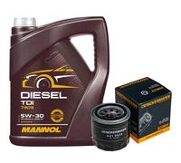 DENCKERMANN Filtro Olio MANNOL Diesel TDI 5W-30 5L Per Mazda 6 Kombi 2.2