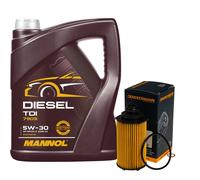 Denckermann Filtro Olio Mannol Diesel TDI 5W-30 5L Per Ssangyong Tivoli